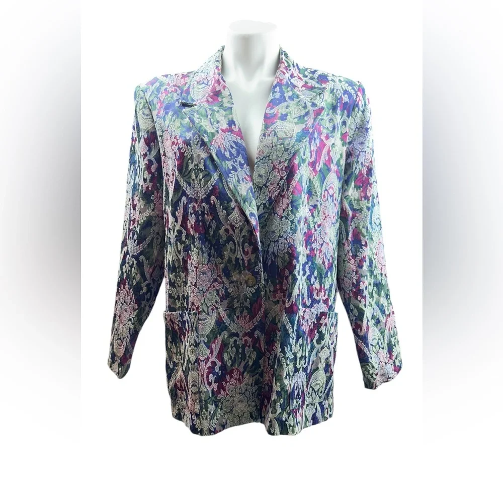 Multicolor Patterned Blazer - Picture 5 of 16